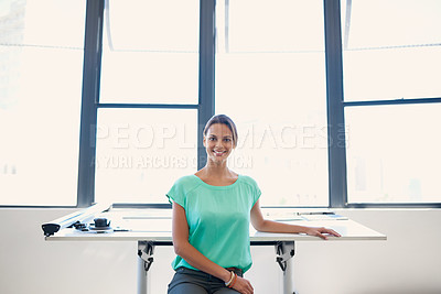 Buy stock photo Cropped shot of businesspeople working in the office