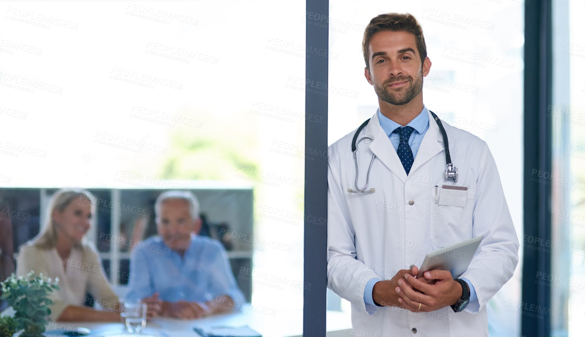 Buy stock photo Shot of a doctor at work