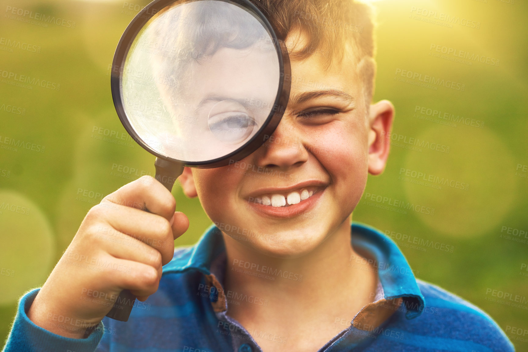 Buy stock photo Shot of children playing outside