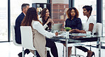 Sitting around the boardroom table