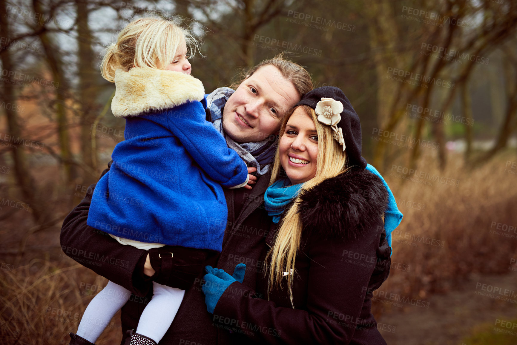 Buy stock photo Shot of a family outdoors