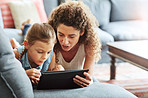 Teaching her daughter to use the internet safely