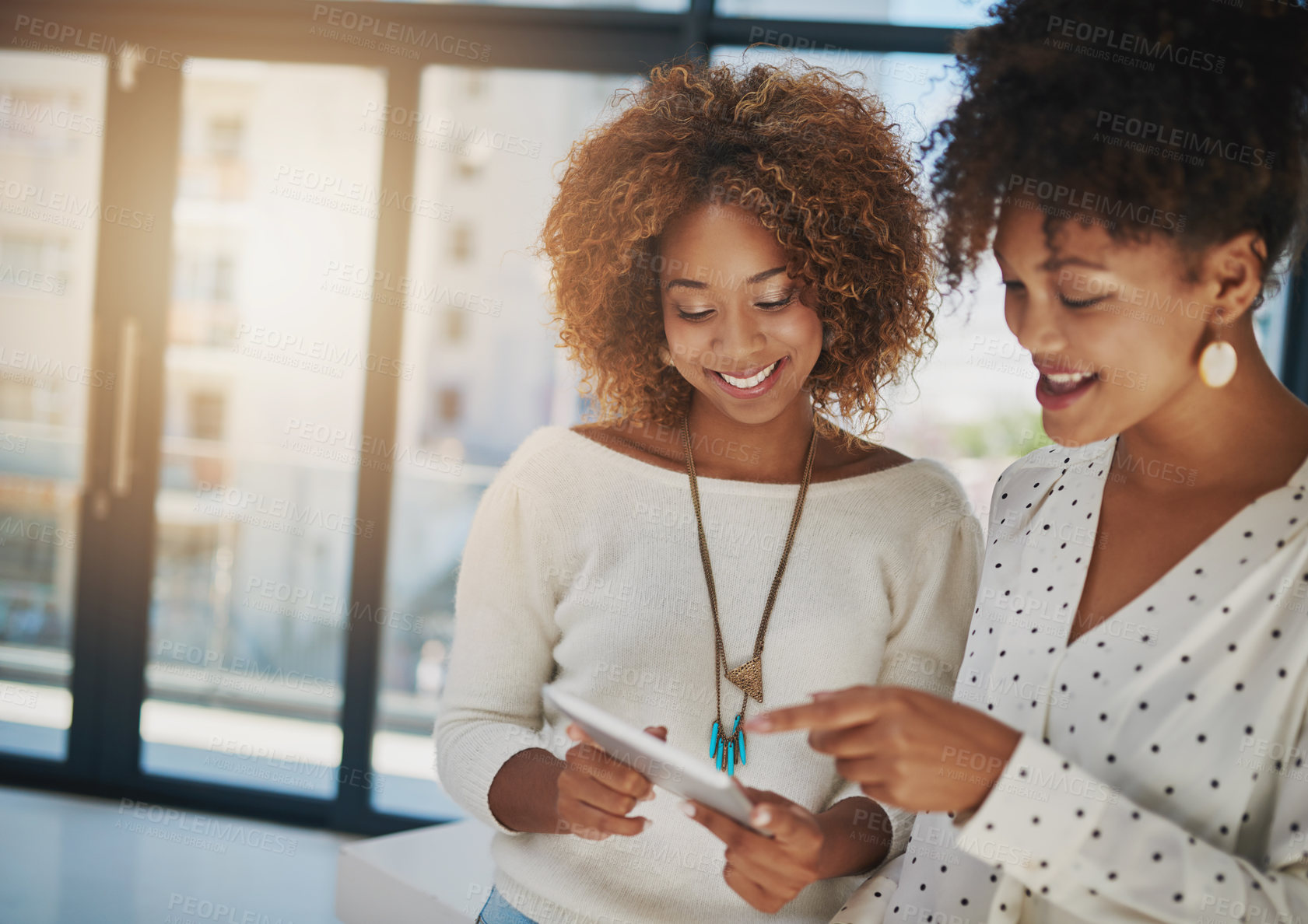 Buy stock photo Shot of creative employees working in a office 