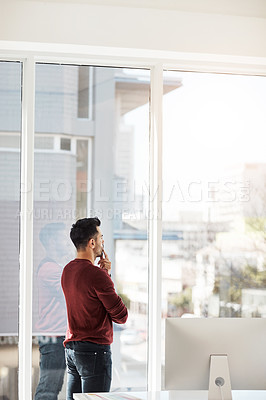 Buy stock photo Shot of a businessman in the office