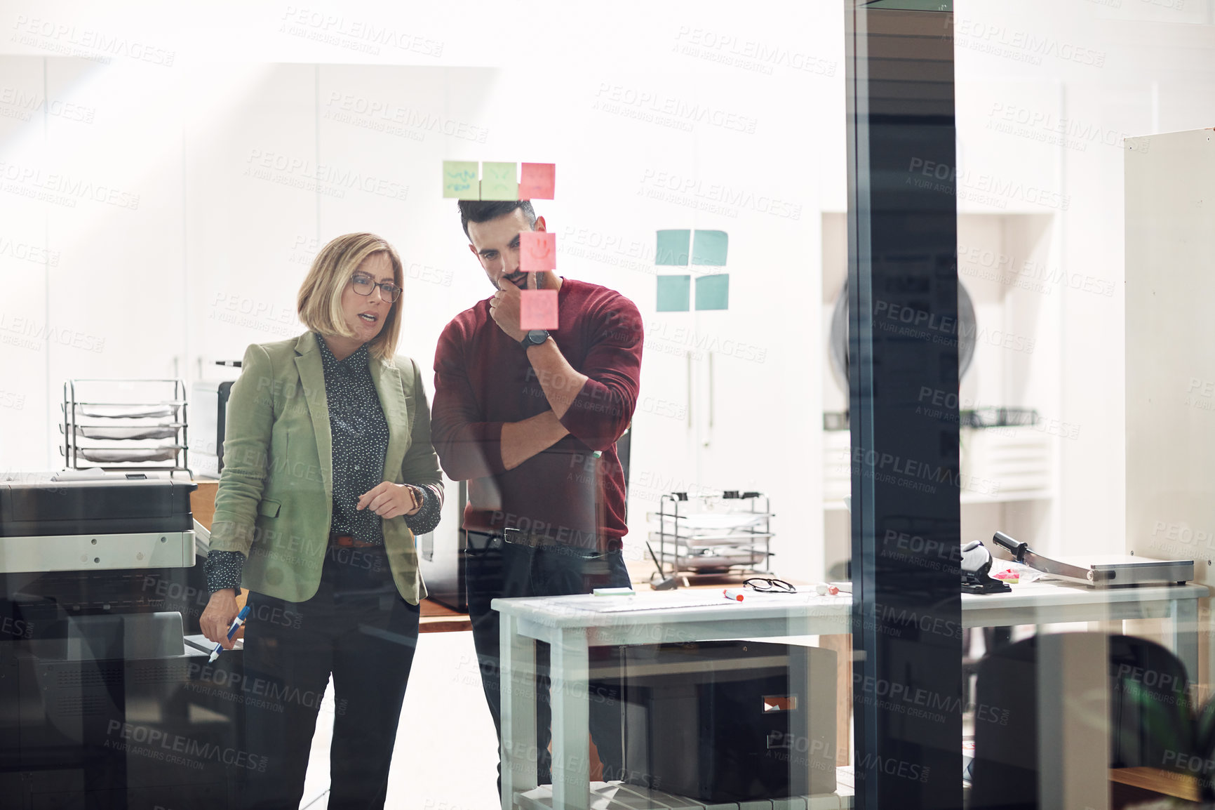 Buy stock photo Shot of young businesspeople in the office