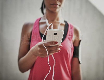 Buy stock photo Shot of a young person working out in and around the city