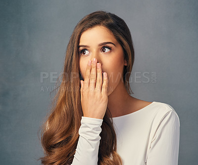 Buy stock photo Studio shot of a beautiful and fashionable young woman