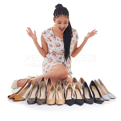 Buy stock photo Shot of shoes