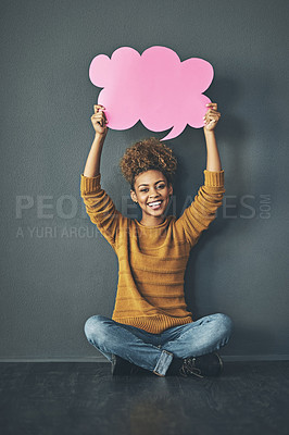 Buy stock photo Social media marketing and advertising with copyspace for text, speech or a product. Share thoughts, views and comment on trending news or information. Have your say, talk and let your voice be heard