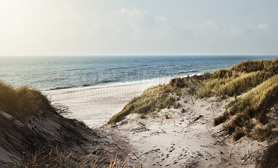 Buy stock photo Still life shot of a beach landscape