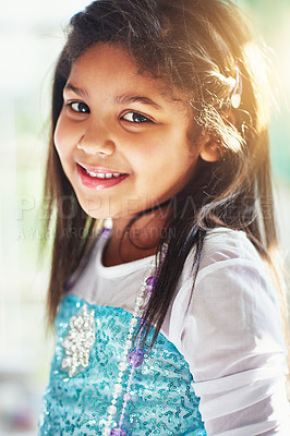 Buy stock photo Cropped shot of a cute little girl