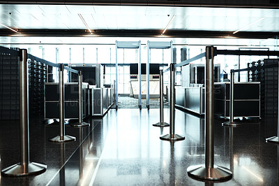 Buy stock photo Shot of the inside of an airport