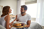 Romance is, breakfast in bed