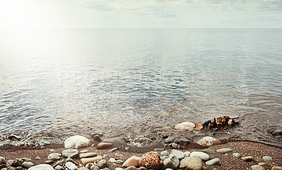 Buy stock photo Shot of a breathtaking coastal landscape with no people