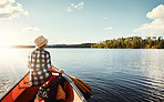 Taking in the view from the lake