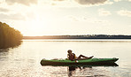 Taking a break out on the lake