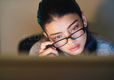 Buy stock photo Shot of a young businesswoman at the office
