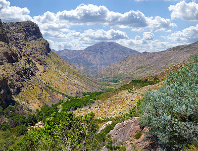 Buy stock photo The Cederberg Wilderness Area, managed by Cape Nature Conservation, is a wonderfully rugged mountain range about 200km north of Cape Town. Largely unspoiled, this designated wilderness area is characterised by high altitude fynbos and, not surprisingly, considering the name, sizeable cedar trees.