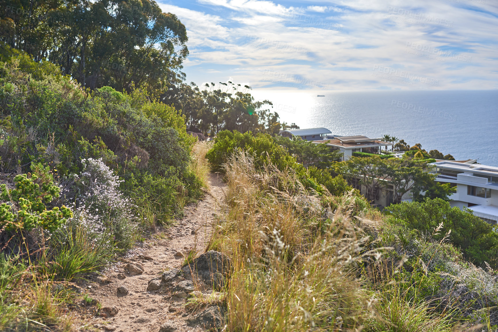 Buy stock photo Mountain trail - Table Mountain National Park