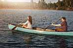 The best way to explore the lake is by boat