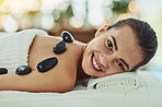 Hot stone therapy is perfect for a winter massage
