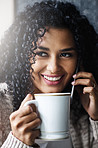 The coffee is joining in on the conversation