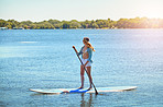 Floating on calm waters
