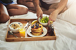 Breakfast in bed is always a great idea