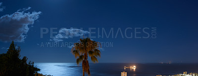 Buy stock photo Aerial view of Sea Point, Cape Town, South Africa