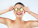 Cucumbers provide nourishment for youthful and glowing skin