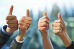 Thumbs up to our company becoming successful