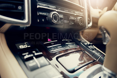 Buy stock photo Closeup shot of the interior of a motor vehicle