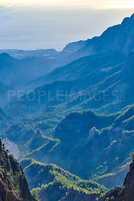 Buy stock photo Volcano area -  Roque de los Muchachos, La Palma, Spain