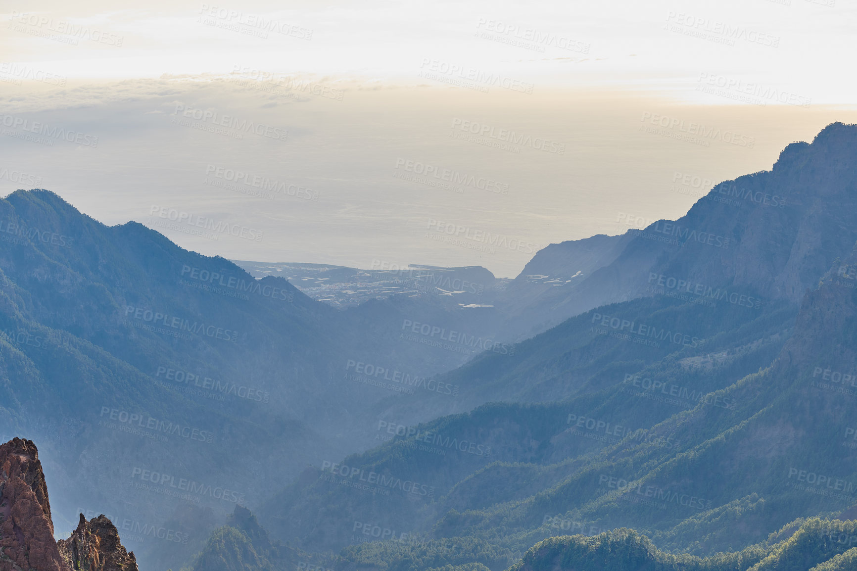 Buy stock photo Volcano area -  Roque de los Muchachos, La Palma, Spain