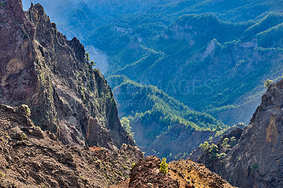 Buy stock photo Volcano area -  Roque de los Muchachos, La Palma, Spain