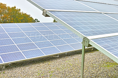 Buy stock photo Solar Power Station in Denmark