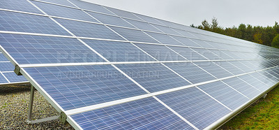 Buy stock photo Solar Power Station in Denmark