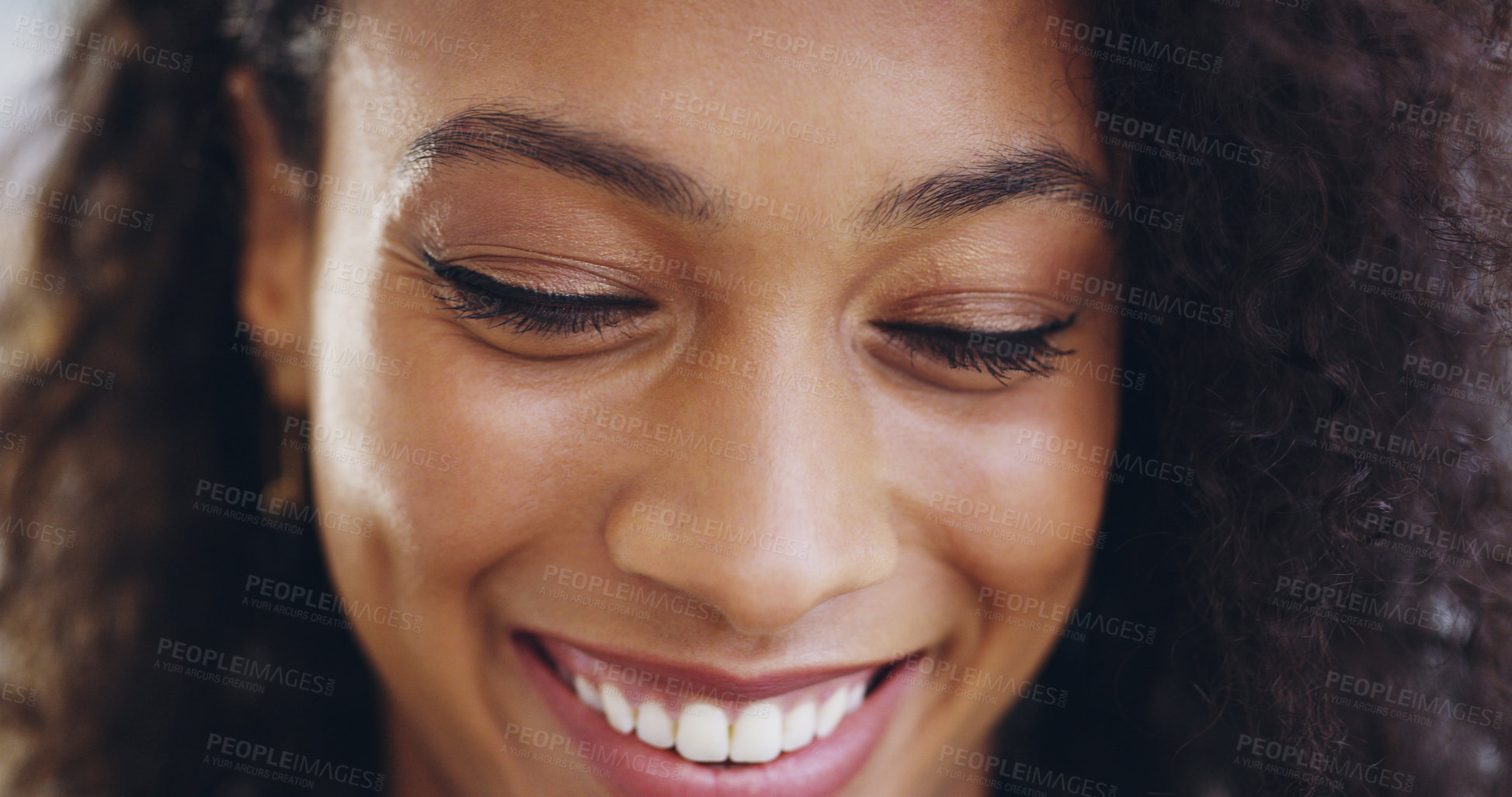 Buy stock photo Cropped shot of an attractive young businesswoman standing in her workplace