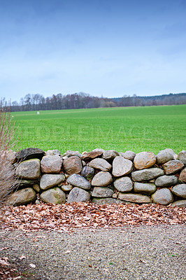 Buy stock photo A photo of the countryside in early springtime