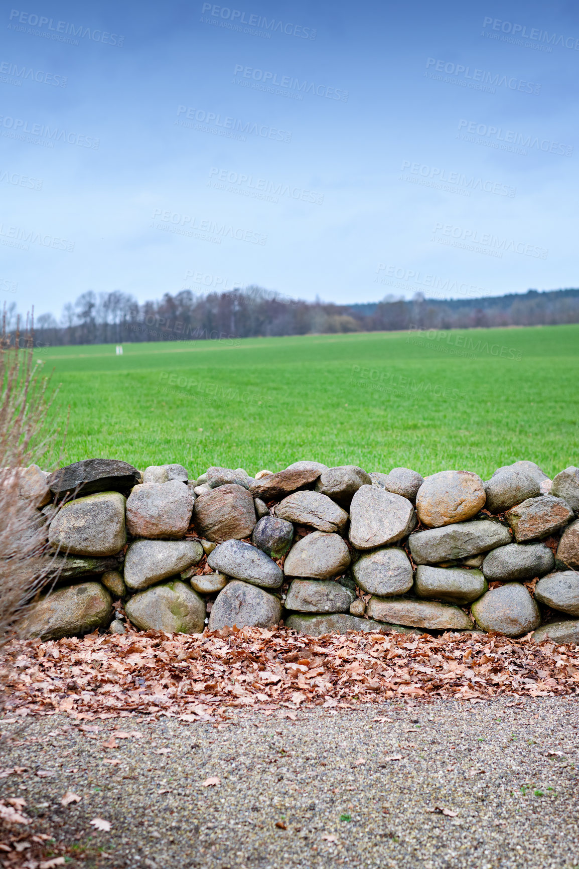 Buy stock photo A photo of the countryside in early springtime