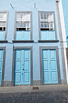 Old streets and houses of Santa Cruz, La Palma, Span