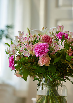 Buy stock photo Bouquet with different kind of flowers