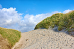 The west coast beach of Jutland, Denmark