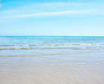 The west coast beach of Jutland, Denmark