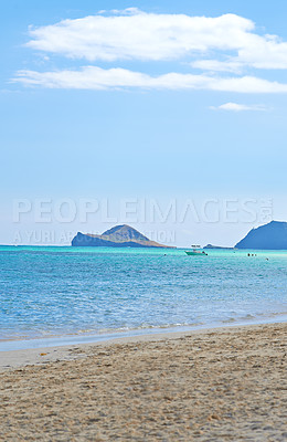 Buy stock photo Lanikai Beach of Oahu, Hawaii