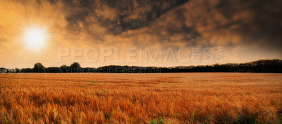 Buy stock photo A photo of sunset at the  coastline of Jutland, Denmark