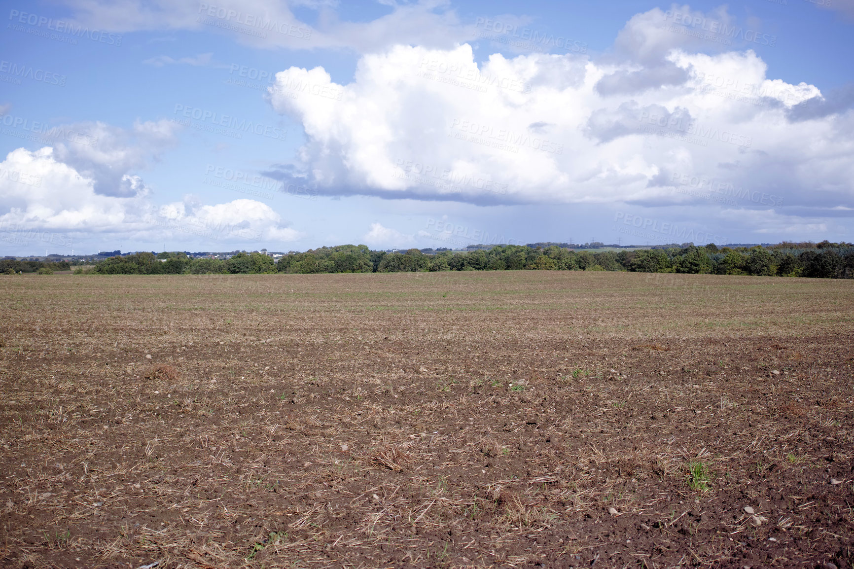 Buy stock photo A photo of the countryside in early springtime