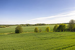 Aerial vies of the countryside in Denmark