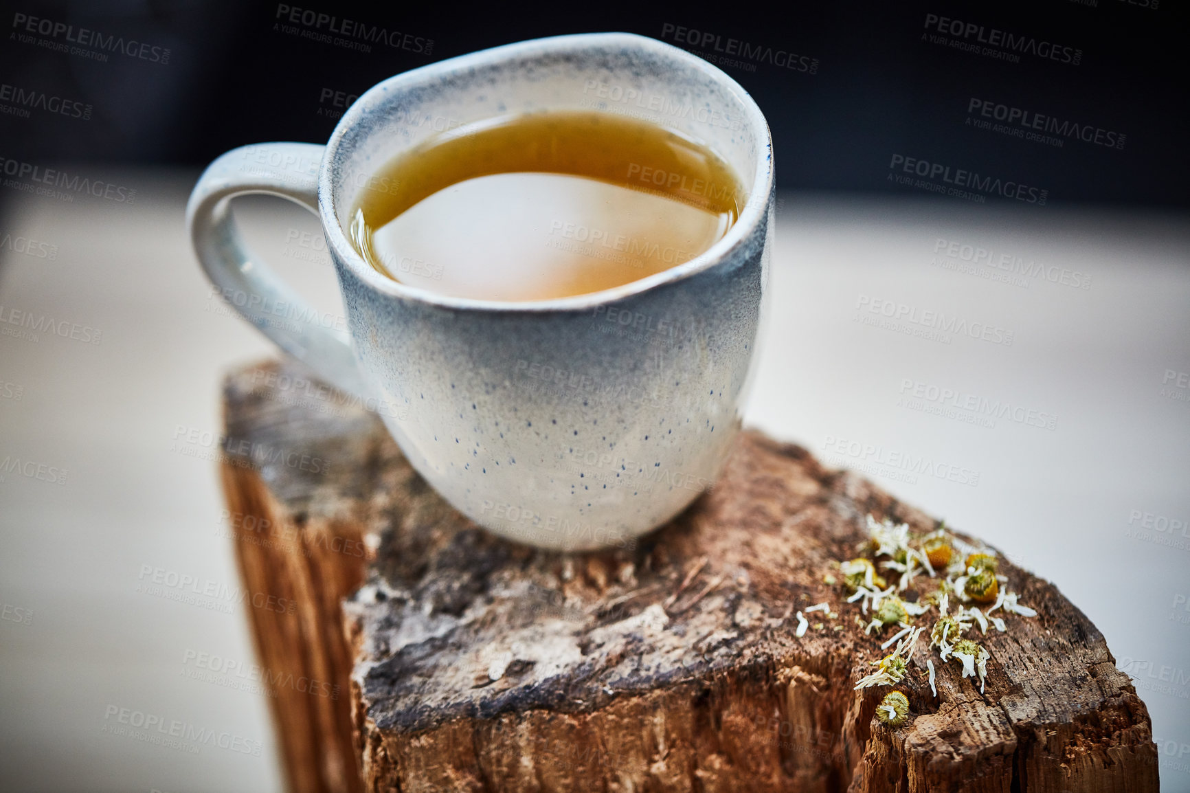 Buy stock photo Shot of a cup of freshly made herbal tea