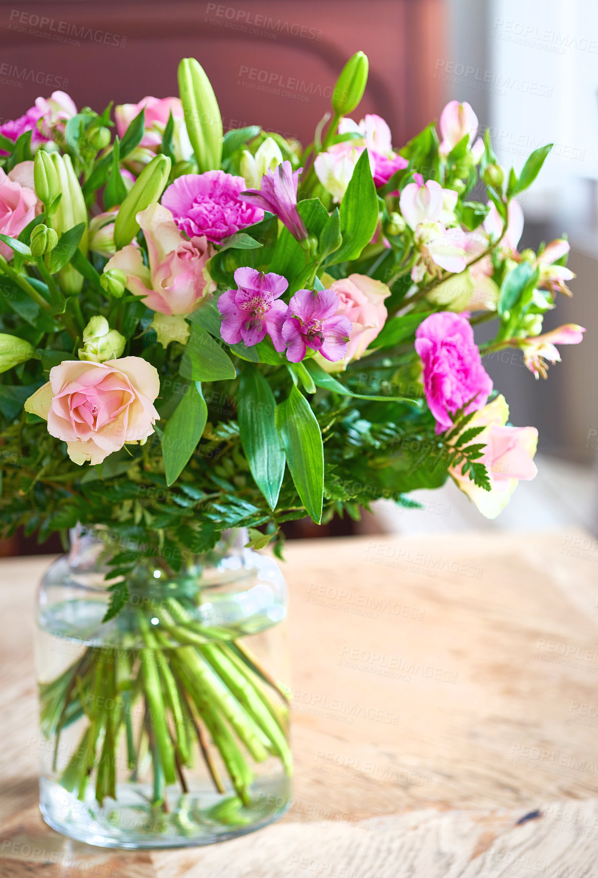 Buy stock photo Bouquet with different kind of flowers